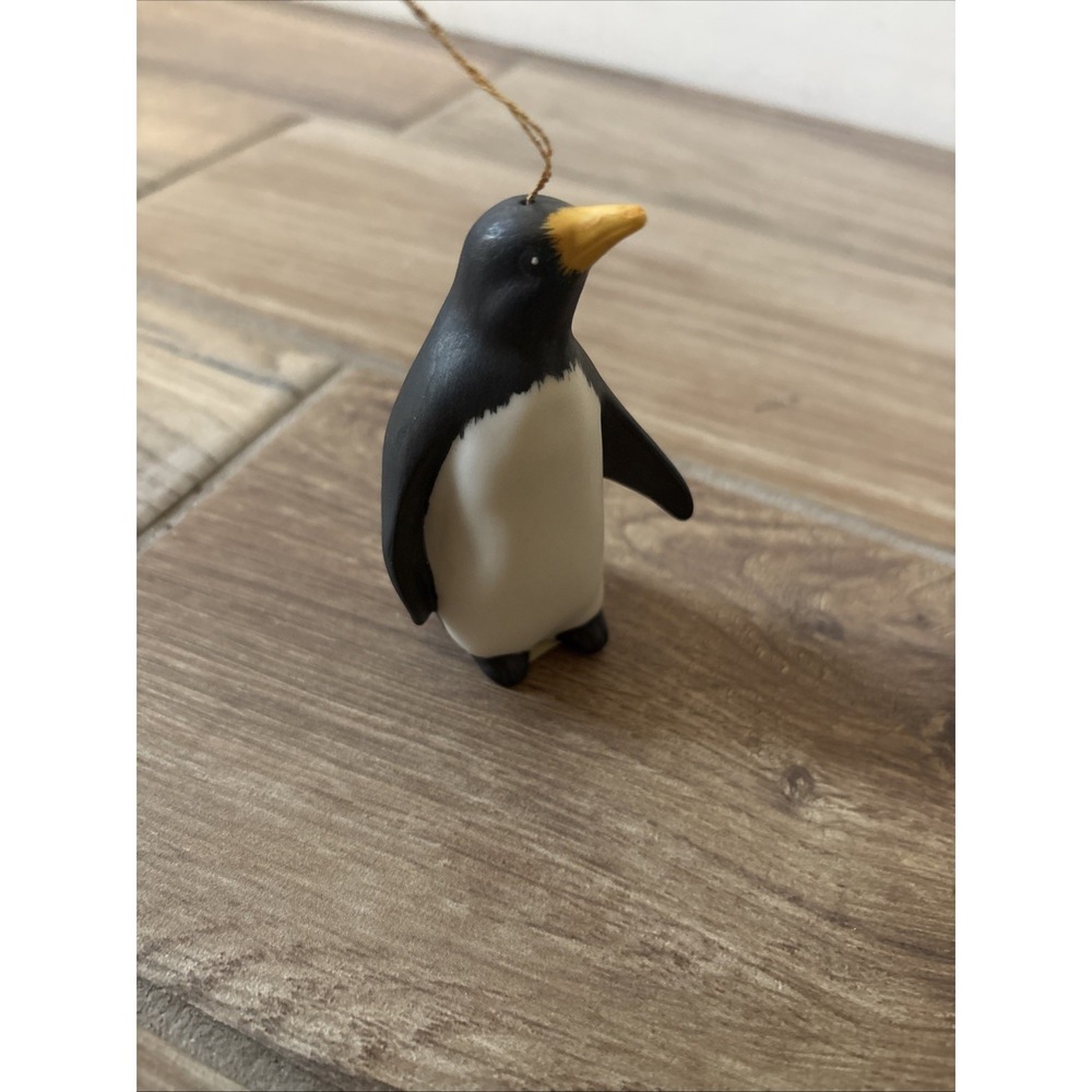 Vintage Handmade By Peg Porcelain 3.5 inch Penguin Figurine Made in USA